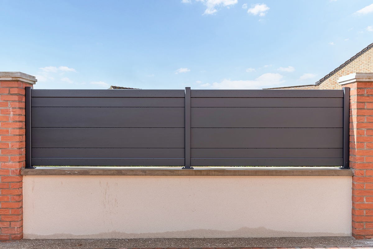 Clôture alu gamme Signature modèle Origin CL255 - RAL7016