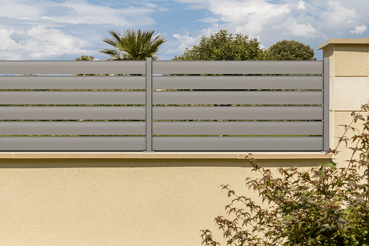 Clôture alu gamme Optimo modèle Andromède - RAL2900