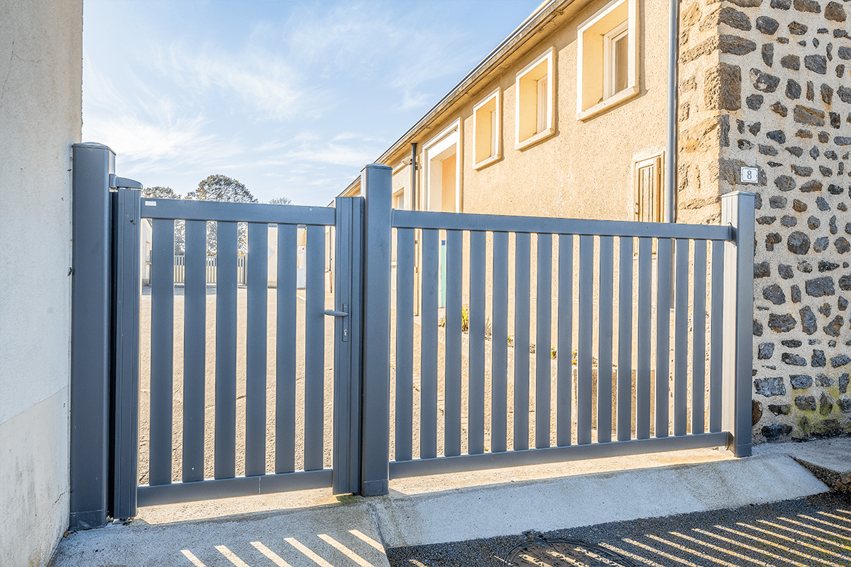 Portillon alu gamme Classic modèle Vian - RAL7016