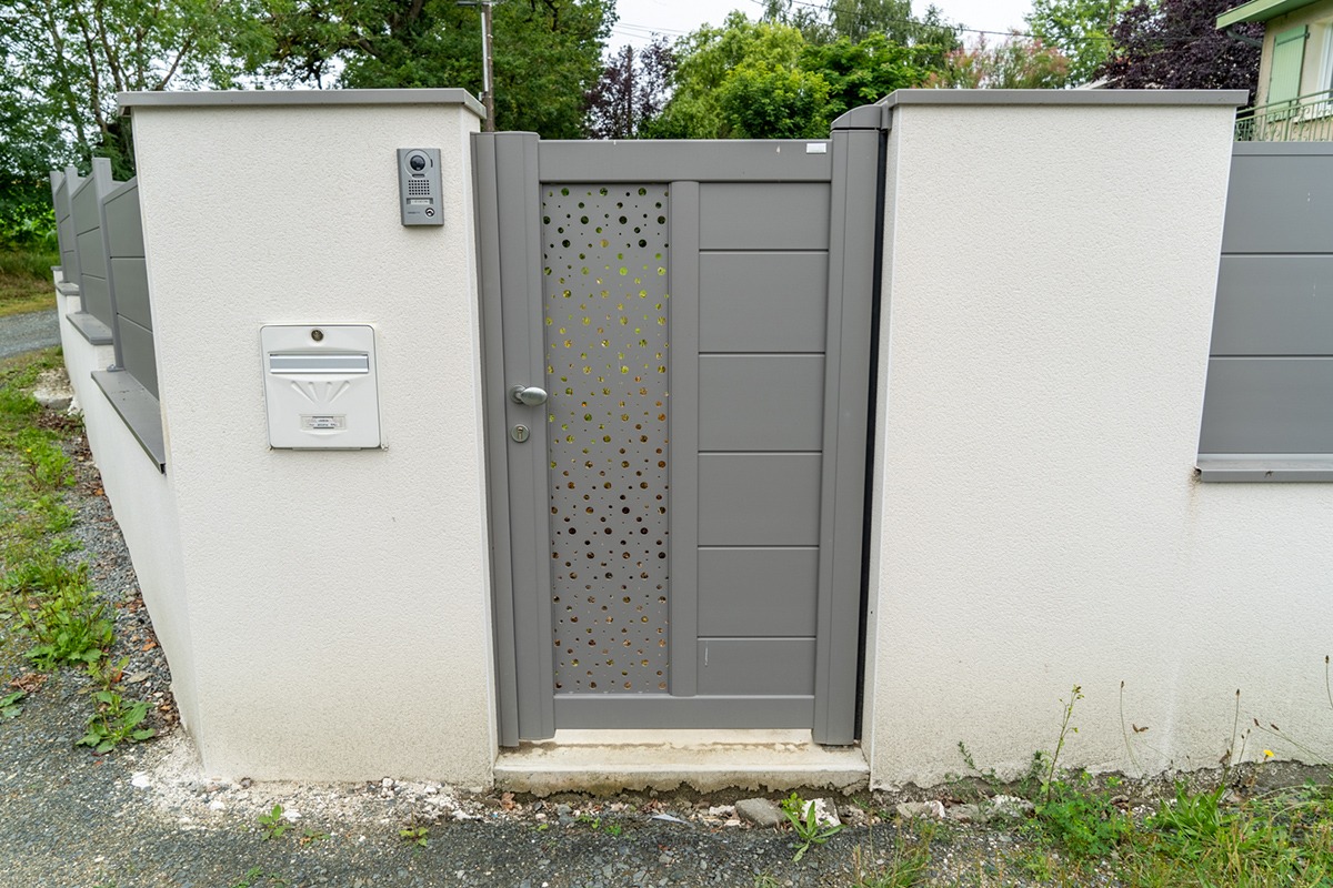 Portillon alu gamme Signature modèle Aster - RAL2900