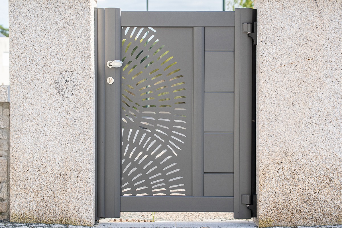 Portillon alu gamme Signature modèle Aster - RAL2900