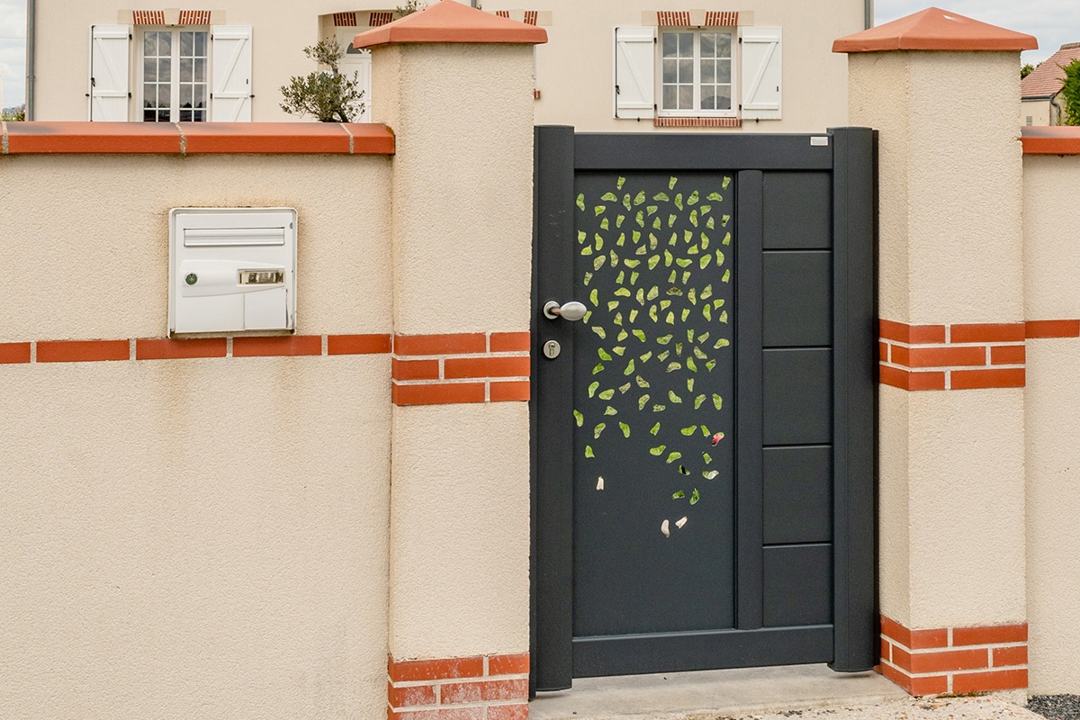 Portillon alu gamme Signature modèle Aster - RAL7016