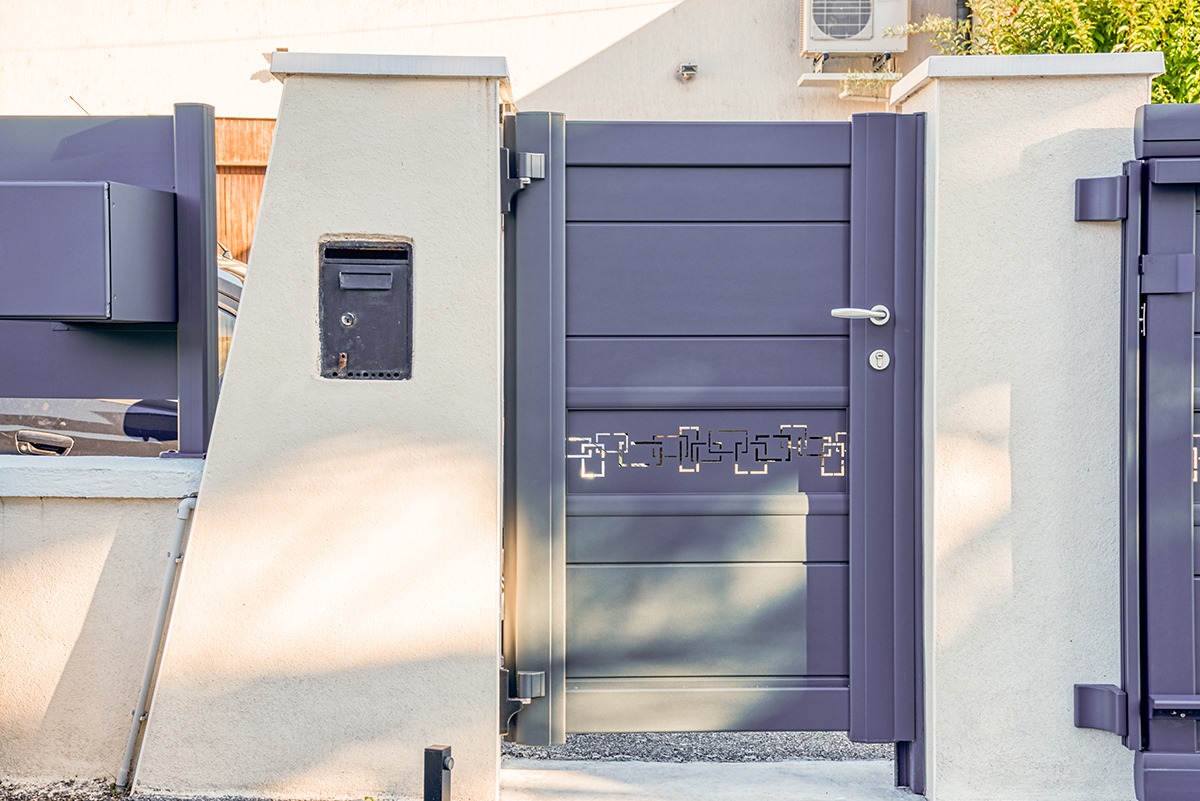 Portillon alu gamme Signature modèle Nordica - RAL7016