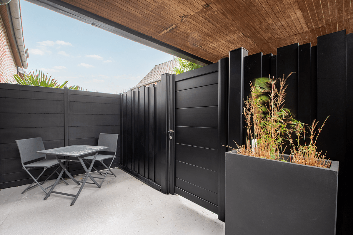 Portillon Signature Origin lames 255 RAL 9005