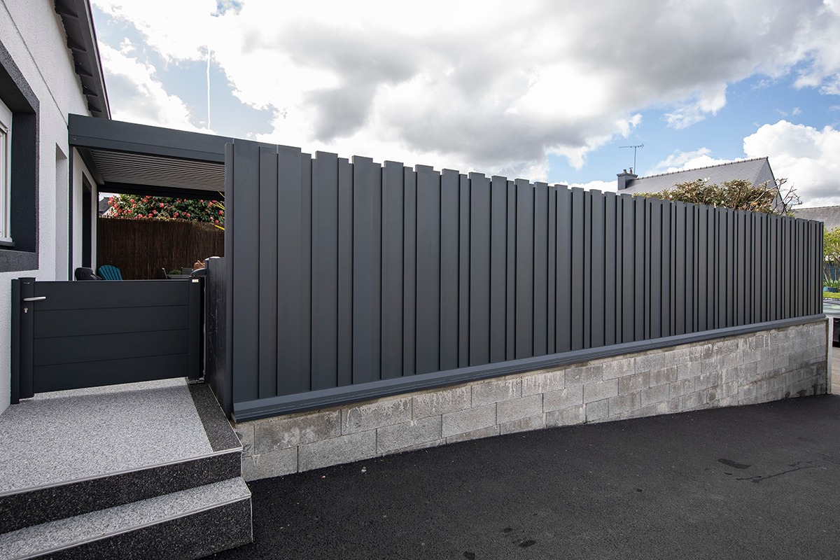 Brise-vue alu gamme Graphic - RAL7016