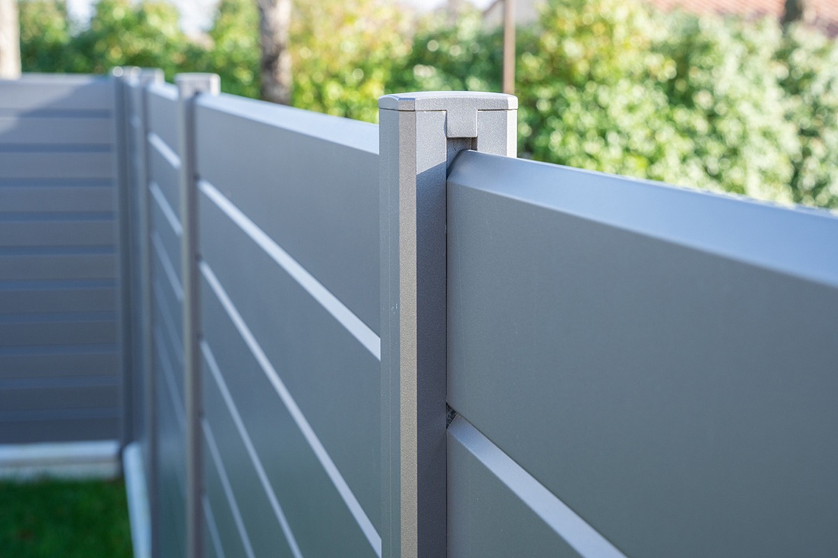 Clôture alu gamme Optimo modèle Orion - RAL7016