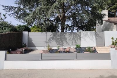 Clôture aluminium Helvetica – Gamme Signature