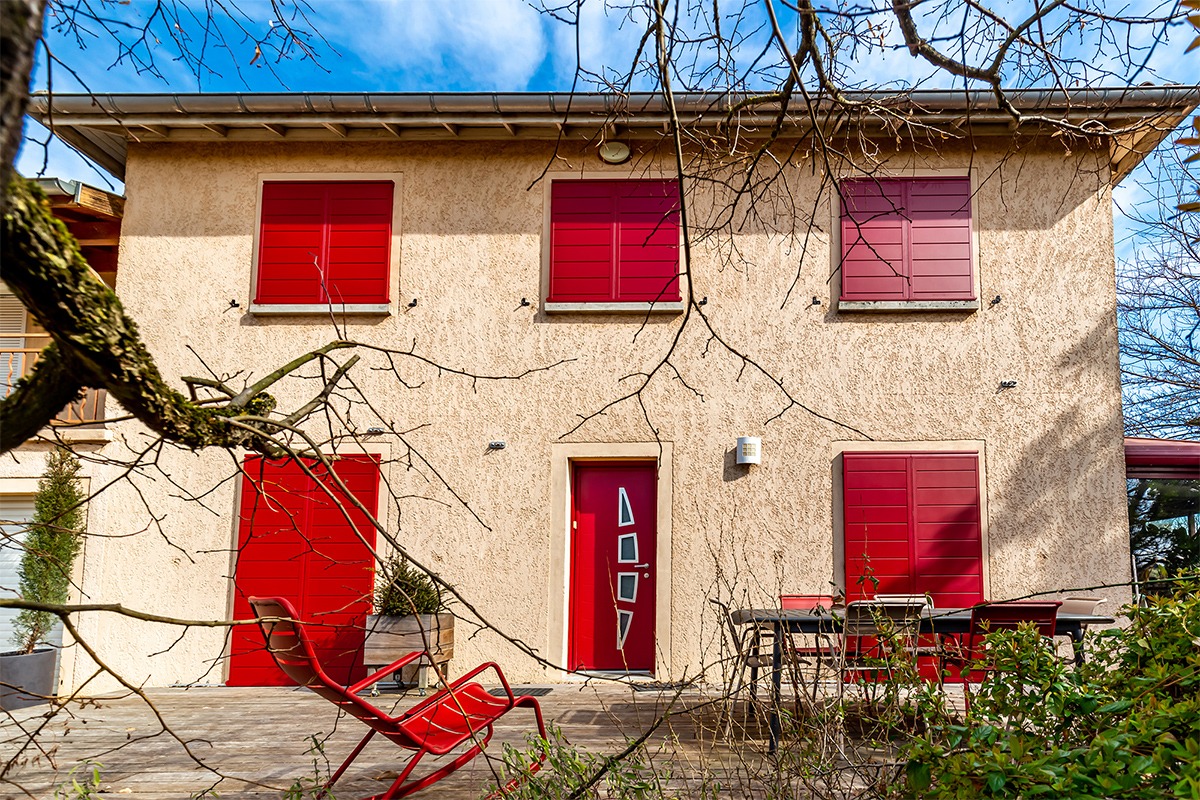 Volets coulissants gamme Exclusive modèle Annapurna - RAL3004