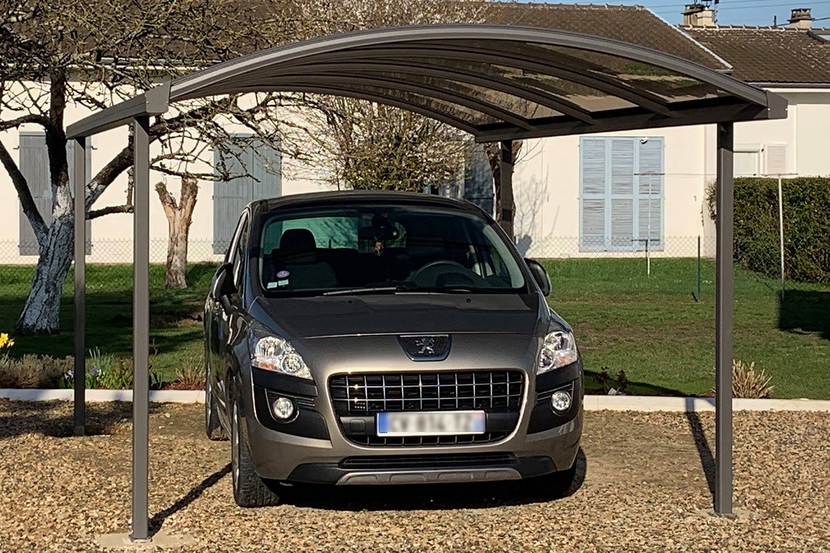 Carport cintré - RAL7016