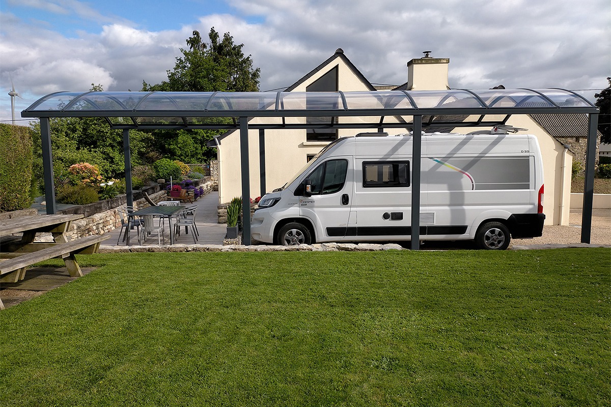 Carport XL cintré - RAL7016