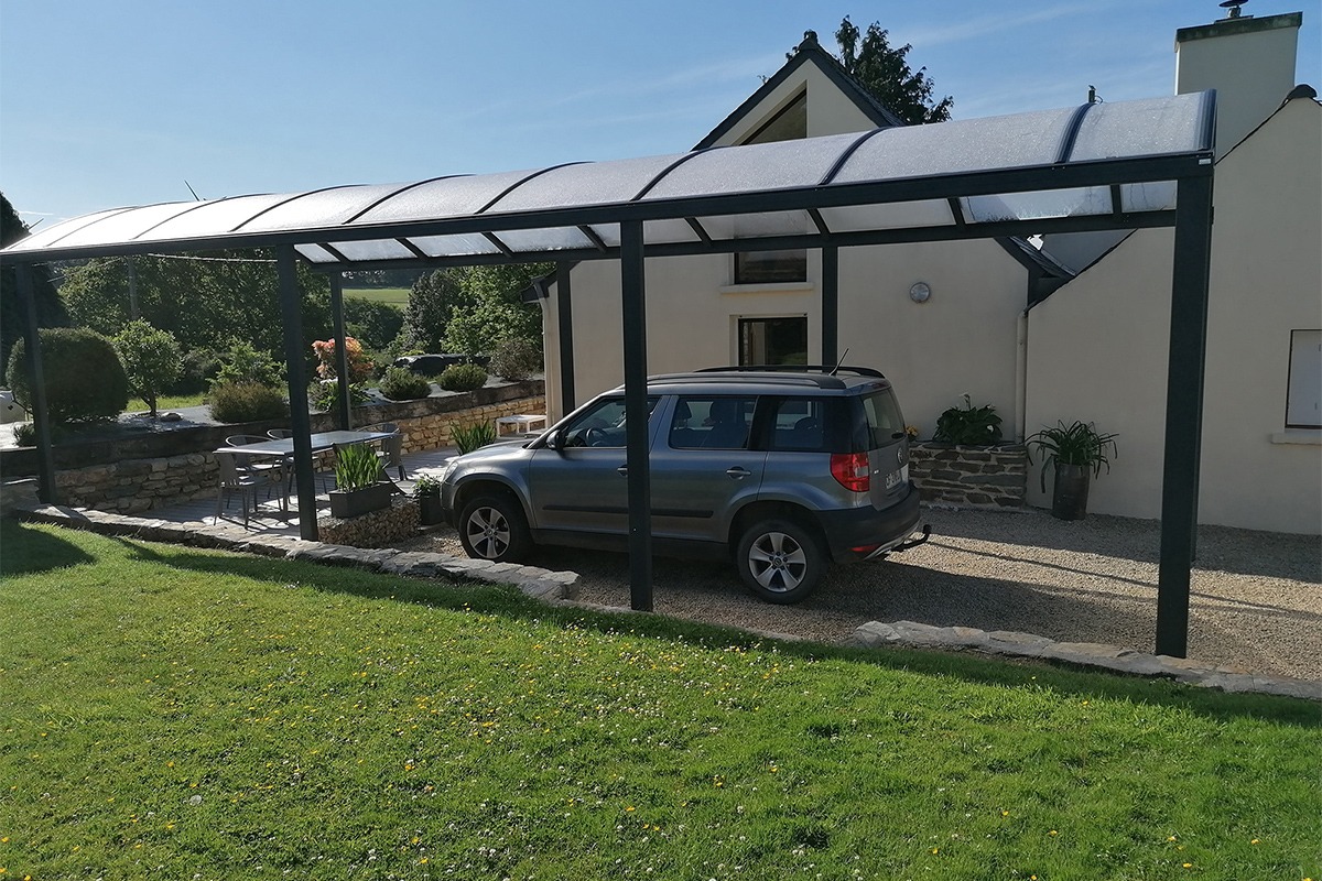 Carport XL cintré - RAL7016