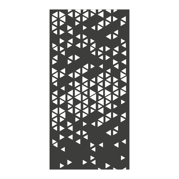 Tôle perforée décor prisme vertical