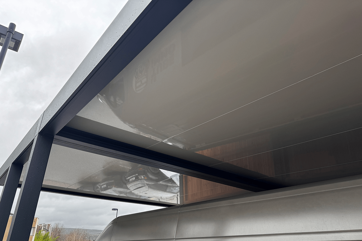 Carport adossé en aluminium