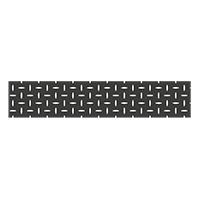 Tôle perforée décor ellipse horizontal