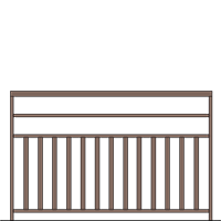 Garde-corps Cambria 25 1 lisse
