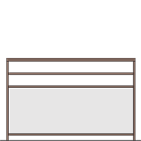 Garde-corps Lato 1 lisse