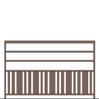 Garde-corps Marin 2 lisses