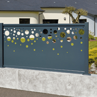 Panneau découpe laser Bulle