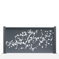 Panneau découpe laser Floral