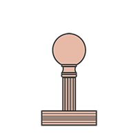 Décor tube simple avec boule