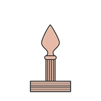 Décor tube simple avec goutte d'eau